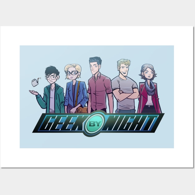 Geek By Night Logo Wall Art by Dueling Genre